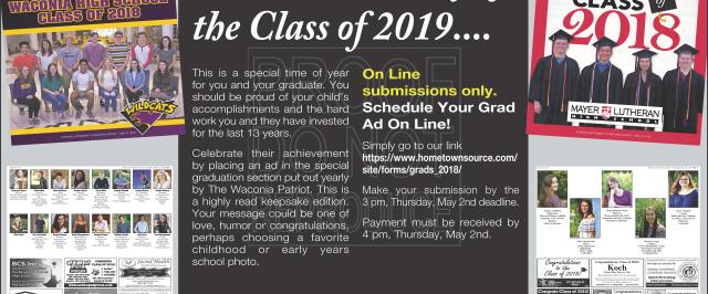 WHS Class of 2019 Grad Ad